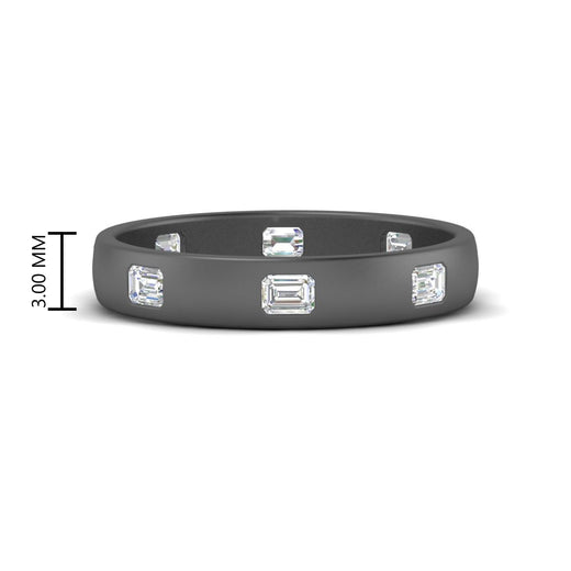 bezel-set-emerald-cut-diamond-spaced-wedding-band-in-black-gold-FD10979EM-NL-BG