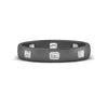 Load image into Gallery viewer, bezel-set-emerald-cut-diamond-spaced-wedding-band-in-black-gold-FD10979EM-NL-BG