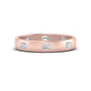 Load image into Gallery viewer, bezel-set-emerald-cut-diamond-spaced-wedding-band-in-rose-gold-FD10979EM-NL-RG