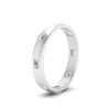 Load image into Gallery viewer, bezel-set-emerald-cut-diamond-spaced-wedding-band-in-white-gold-FD10979EM-NL-WG