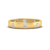 Load image into Gallery viewer, bezel-set-emerald-cut-diamond-spaced-wedding-band-in-yellow-gold-FD10979EM-NL-YG