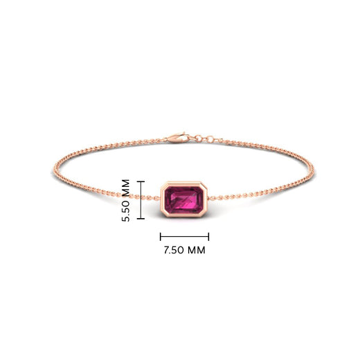 bezel-set-emerald-cut-pink-sapphire-chain-bracelet-0.50-carat-in-rose-gold-FD-BRC11133EMGSADRPIANGLE1-0.50CT-NL-RG-HW