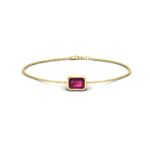 bezel-set-emerald-cut-pink-sapphire-chain-bracelet-0.50-carat-in-yellow-gold-FDBRC11133EMGSADRPIANGLE1-0.50CT-NL-YG