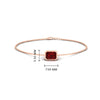 Load image into Gallery viewer, bezel-set-emerald-cut-ruby-chain-bracelet-0.50-carat-in-rose-gold-FD-BRC11133EMGRUDRANGLE1-0.50CT-NL-RG-HW