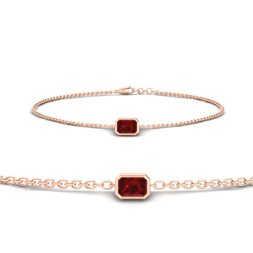 bezel-set-emerald-cut-ruby-chain-bracelet-0.50-carat-in-rose-gold-FDBRC11133EMGRUDR-0.50CT-NL-RG