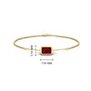 Load image into Gallery viewer, bezel-set-emerald-cut-ruby-chain-bracelet-0.50-carat-in-yellow-gold-FD-BRC11133EMGRUDRANGLE1-0.50CT-NL-YG-HW