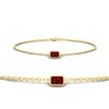 Load image into Gallery viewer, bezel-set-emerald-cut-ruby-chain-bracelet-0.50-carat-in-yellow-gold-FDBRC11133EMGRUDR-0.50CT-NL-YG
