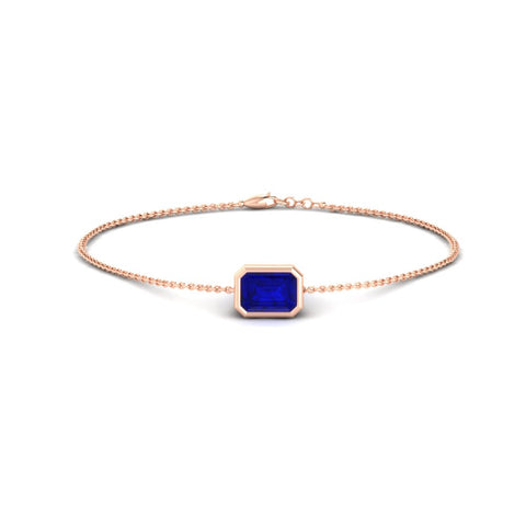 bezel-set-emerald-cut-sapphire-chain-bracelet-0.50-carat-in-rose-gold-FDBRC11133EMGSABLANGLE1-0.50CT-NL-RG