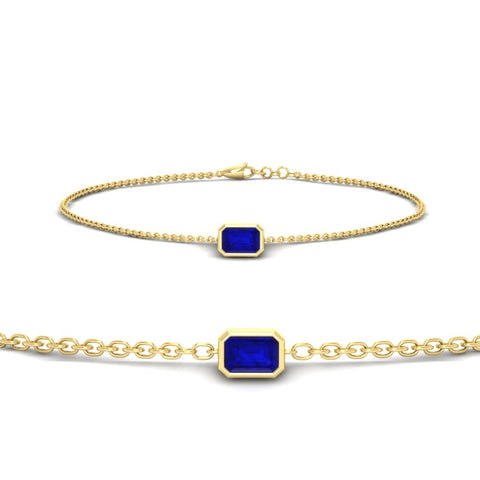 bezel-set-emerald-cut-sapphire-chain-bracelet-0.50-carat-in-yellow-gold-FDBRC11133EMGSABL-0.50CT-NL-YG