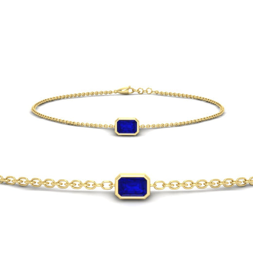 bezel-set-emerald-cut-sapphire-chain-bracelet-0.50-carat-in-yellow-gold-FDBRC11133EMGSABL-0.50CT-NL-YG