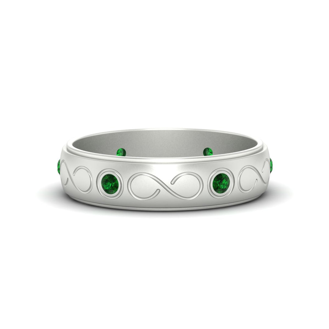 bezel-set-emerald-mens-wedding-band-in-white-gold-fdm1284gemgr-nl-wg