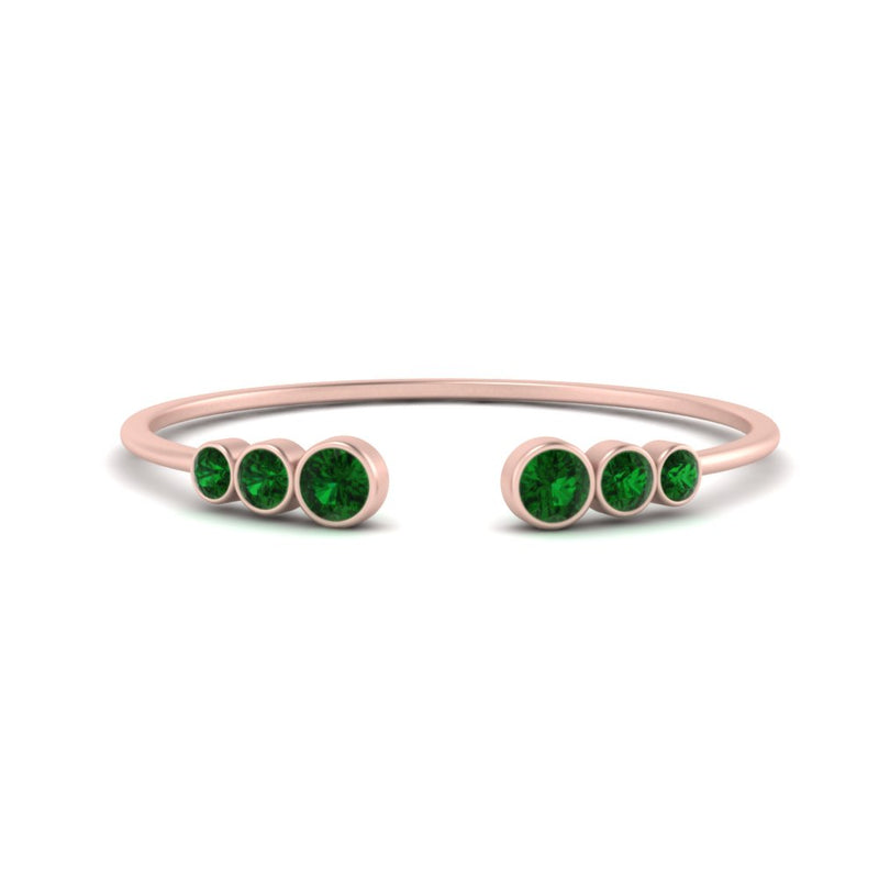 Bezel Set Open Stacking Rings
