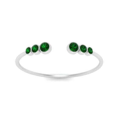 Bezel Set Open Stacking Rings