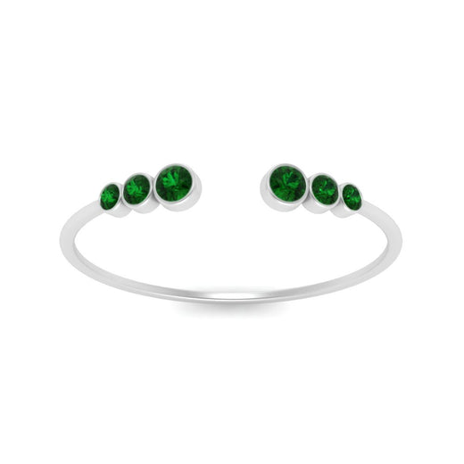 Bezel Set Open Stacking Rings