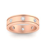 Load image into Gallery viewer, bezel-set-eternity-band-for-men-in-rose-gold-fdm10342roangle5-nl-rg