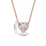 Load image into Gallery viewer, Solitaire Bezel Heart Shape Pendant
