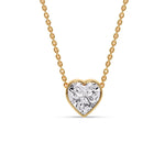 Load image into Gallery viewer, Solitaire Bezel Heart Shape Pendant
