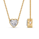 Load image into Gallery viewer, Solitaire Bezel Heart Shape Pendant
