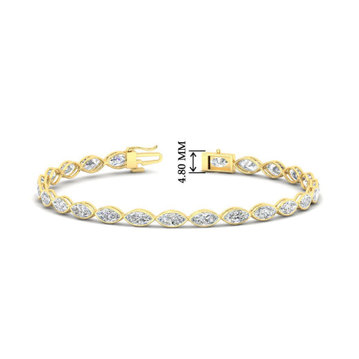 bezel-set-marquise-cut-diamond-bracelet-in-fdbrc11563-nl-yg