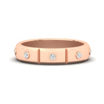 Load image into Gallery viewer, bezel-set-mens-diamond-band-in-rose-gold-fdm123879-nl-rg
