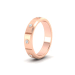 Load image into Gallery viewer, bezel-set-mens-diamond-band-in-rose-gold-fdm123879angle2-nl-rg
