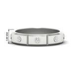 Load image into Gallery viewer, bezel-set-mens-diamond-band-in-white-gold-fdm123879-nl-wg-hw
