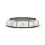 Load image into Gallery viewer, bezel-set-mens-diamond-band-in-white-gold-fdm123879-nl-wg
