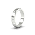 Load image into Gallery viewer, bezel-set-mens-diamond-band-in-white-gold-fdm123879angle2-nl-wg
