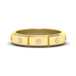 Load image into Gallery viewer, bezel-set-mens-diamond-band-in-yellow-gold-fdm123879-nl-yg
