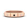 Load image into Gallery viewer, bezel-set-mens-diamond-band-with-black-diamond-in-rose-gold-fdm123879gblack-nl-rg
