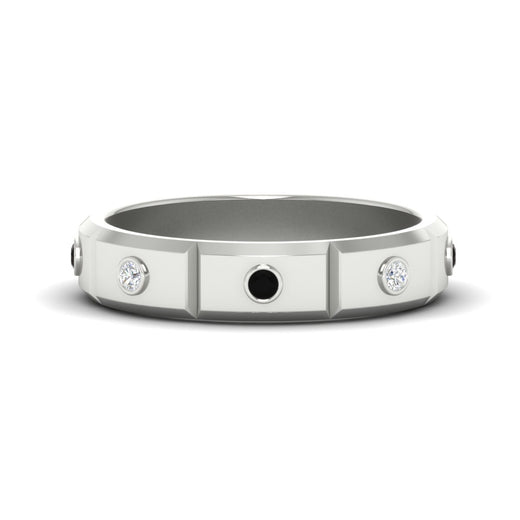 bezel-set-mens-diamond-band-with-black-diamond-in-white-gold-fdm123879gblack-nl-wg