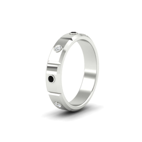 bezel-set-mens-diamond-band-with-black-diamond-in-white-gold-fdm123879gblackangle2-nl-wg