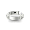 Load image into Gallery viewer, bezel-set-mens-diamond-band-with-black-diamond-in-white-gold-fdm123879gblackangle5-nl-wg