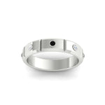 Load image into Gallery viewer, bezel-set-mens-diamond-band-with-black-diamond-in-white-gold-fdm123879gblackangle5-nl-wg
