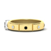 Load image into Gallery viewer, bezel-set-mens-diamond-band-with-black-diamond-in-yellow-gold-fdm123879gblack-nl-yg-hw