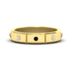 Load image into Gallery viewer, bezel-set-mens-diamond-band-with-black-diamond-in-yellow-gold-fdm123879gblack-nl-yg