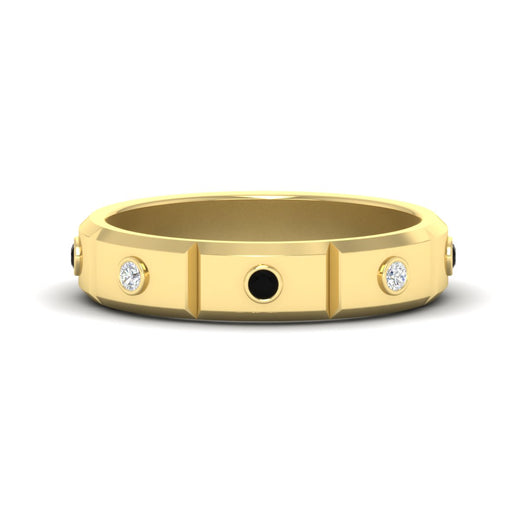 bezel-set-mens-diamond-band-with-black-diamond-in-yellow-gold-fdm123879gblack-nl-yg