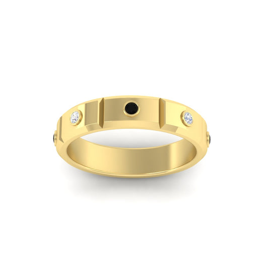 bezel-set-mens-diamond-band-with-black-diamond-in-yellow-gold-fdm123879gblackangle5-nl-yg