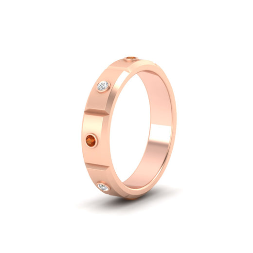 bezel-set-mens-diamond-band-with-orange-sapphire-in-rose-gold-fdm123879gsaorangle2-nl-rg