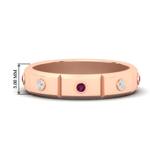 bezel-set-mens-diamond-band-with-pink-sapphire-in-rose-gold-fdm123879gsadrpi-nl-rg-hw