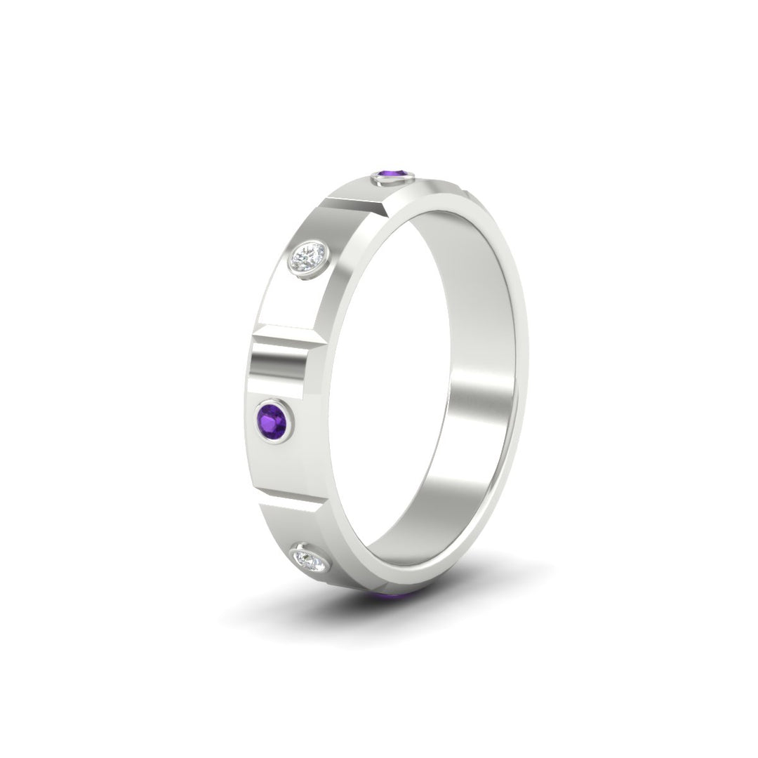 bezel-set-mens-diamond-band-with-purple-topaz-in-white-gold-fdm123879gvitoangle2-nl-wg