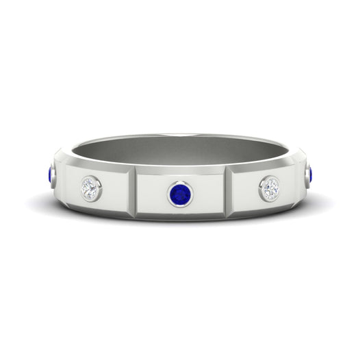 bezel-set-mens-diamond-band-with-sapphire-in-white-gold-fdm123879gsabl-nl-wg