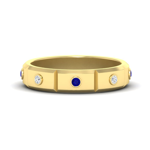 bezel-set-mens-diamond-band-with-sapphire-in-yellow-gold-fdm123879gsabl-nl-yg
