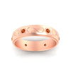 Load image into Gallery viewer, bezel-set-orange-sapphire-mens-wedding-band-in-rose-gold-fdm1284gsaorangle5-nl-rg