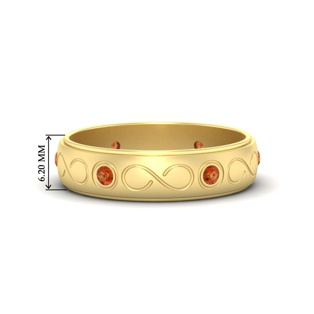 bezel-set-orange-sapphire-mens-wedding-band-in-yellow-gold-fdm1284gsaor-nl-yg-hw