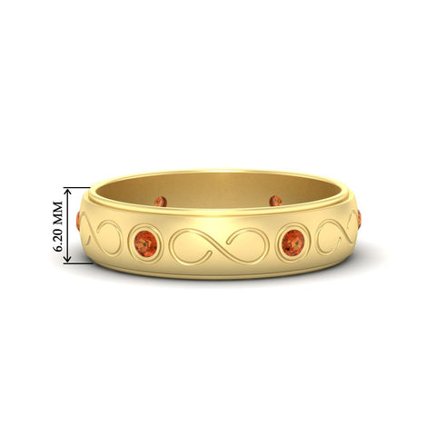 bezel-set-orange-sapphire-mens-wedding-band-in-yellow-gold-fdm1284gsaor-nl-yg-hw