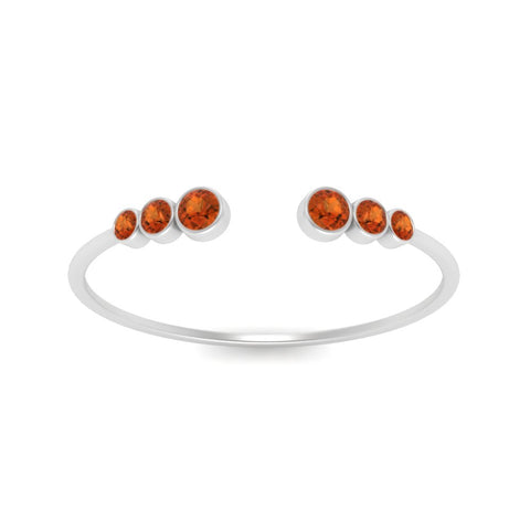 Bezel Set Open Stacking Rings