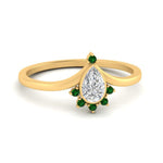 Load image into Gallery viewer, bezel-set-pear-crown-emerald-engagement-ring-in-yellow-gold-FD1046PERGEMGR-NL-YG.jpg?v=1766490257