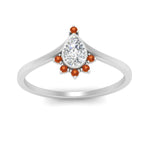 Load image into Gallery viewer, bezel-set-pear-crown-orange-sapphire-engagement-ring-in-white-gold-FD1046PERGSAORANGLE5-NL-WG_9ef6260c-331e-455e-ab15-ecd8c68c6180.jpg?v=1766490278