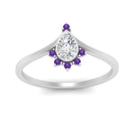 Load image into Gallery viewer, bezel-set-pear-crown-purple-topaz-engagement-ring-in-white-gold-FD1046PERGVITOANGLE5-NL-WG_28d08fa6-a153-43af-9673-4245394f70ad.jpg?v=1766490278